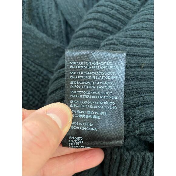 Urban Outfitters Women's S Black Ribbed Button Up Cardigan Sweater - Picture 7 of 7